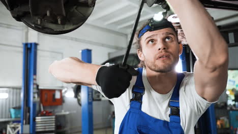 mechanic in the workshop