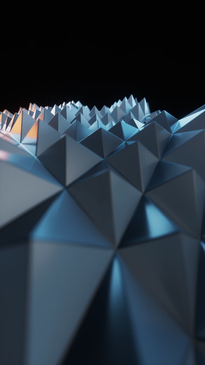 Abstract triangle shape geometry background, 3d rendering.