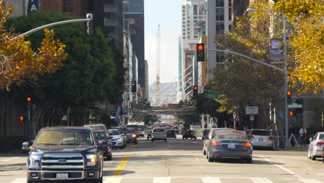 tráfico en el centro de san francisco