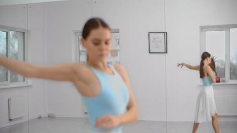ballet practice in studio