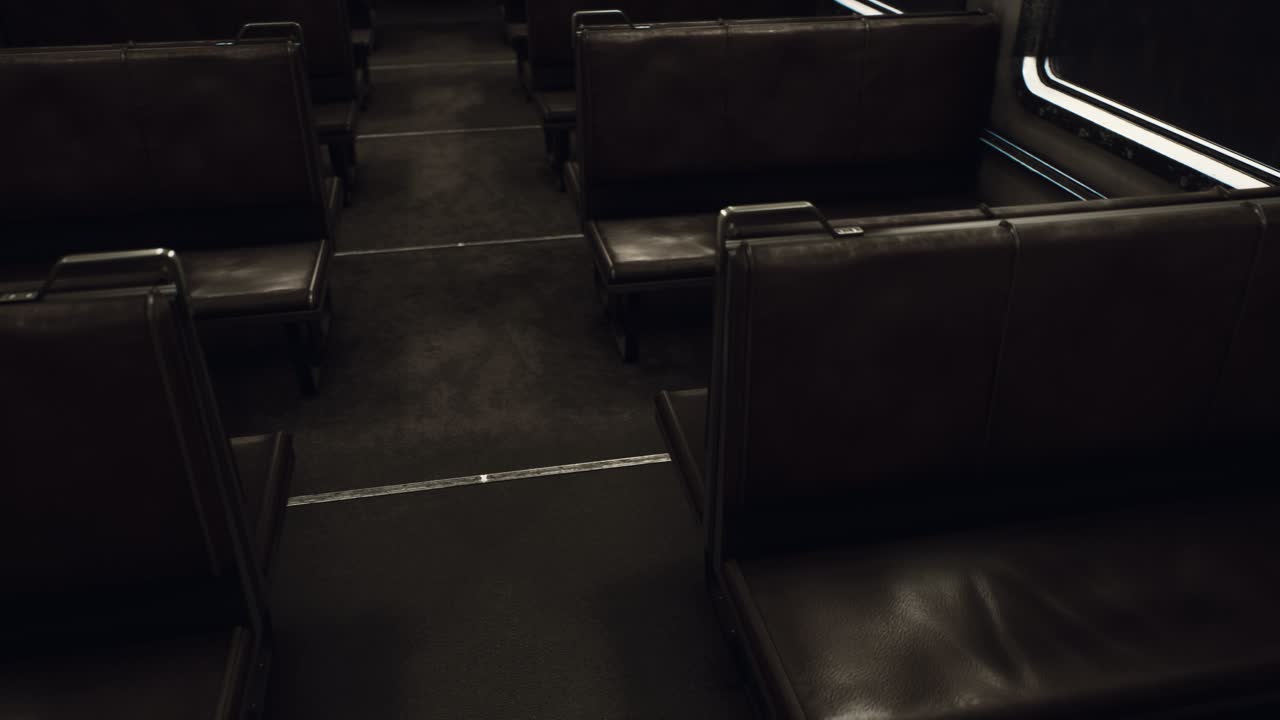 interior of old soviet electric train