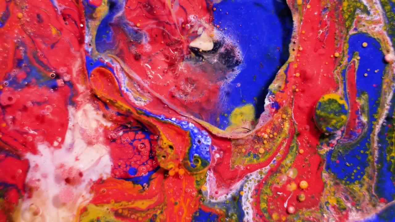 remolinos de pintura abstracta