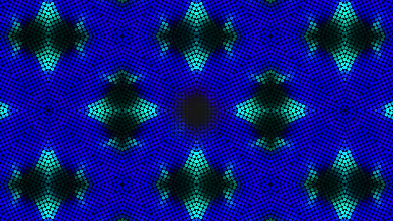 kaleidoscopio en movimiento. gráficos en movimiento de 4k