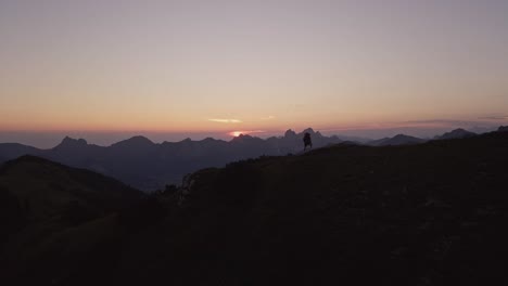 enjoy breathtaking drone footage of a sunrise in mannheimer tal, austria, featuring stunning alpine landscapes and a peaceful hiking experience in the early morning light.