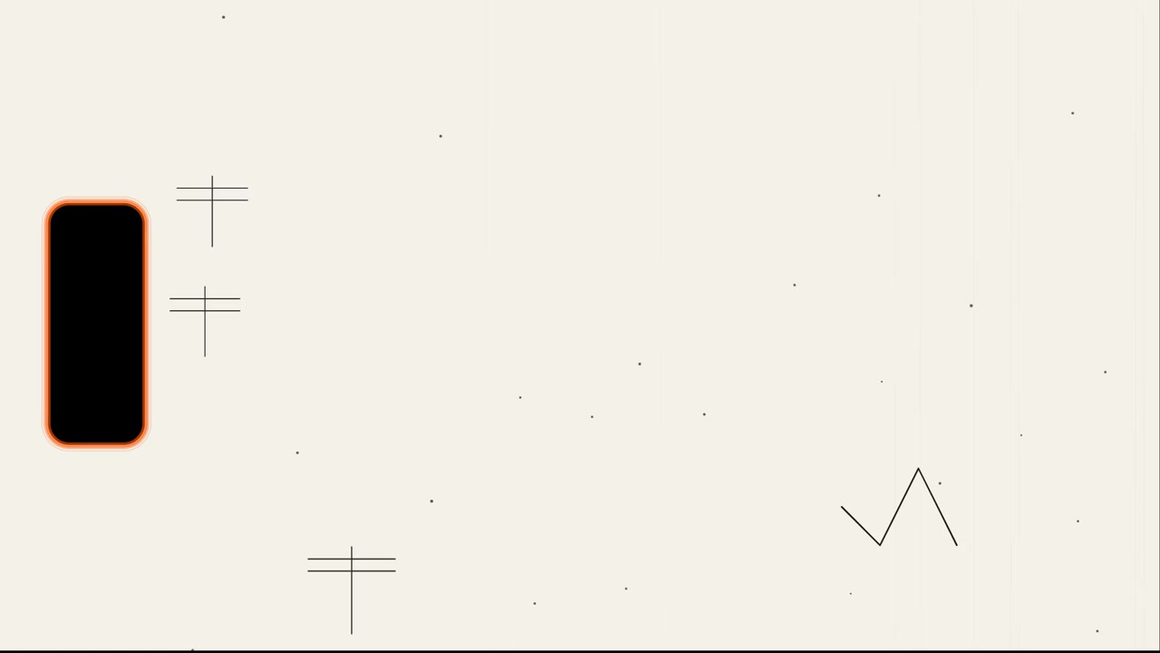 Geometrik Şekiller ve Film Grenli Soyut Minimalist Hareketli Grafikler