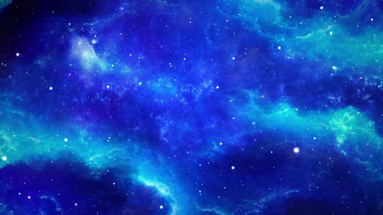 vuelo viajando a través de campos estelares y galaxias en el espacio profundo bucle de animación de fondo