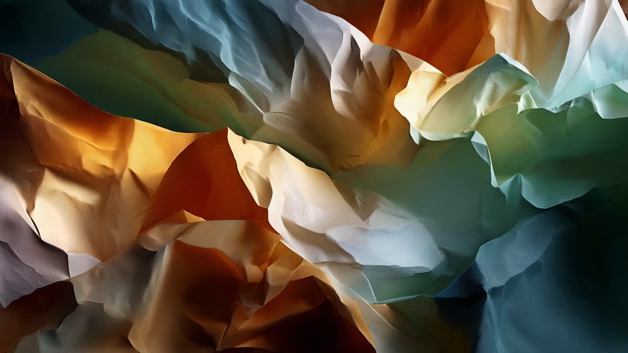 A Vivid Display of Layered Textures in Abstract Design, Showcasing a Beautiful Harmonization of Warm and Cool Colors that Evoke Emotion and Imagination