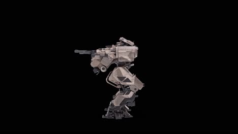 detailed 3d model of the robot damage big left view, warrior futuristic machine rendering animation, rigged skeletal structure, overlay for alpha matte channel blending, sci-fi concept