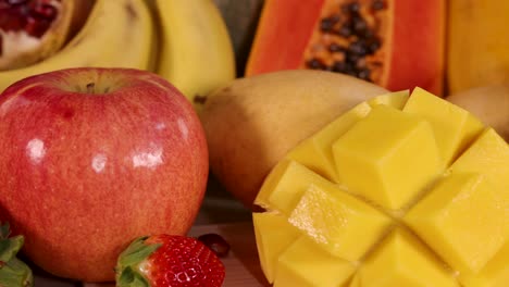 a vibrant assortment of fresh fruits