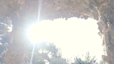 detalle de la arquitectura del parque güell