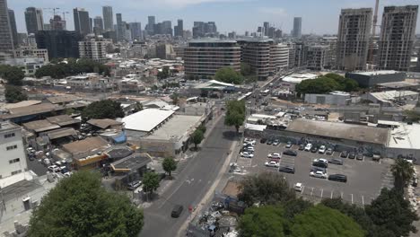 Stadt-Tel-Aviv,-Israel,-Luftaufnahme