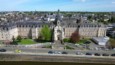 Hospital-building,-Chateau-Gontier-in-France