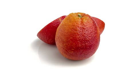 frutas de naranja de sangre en rodajas