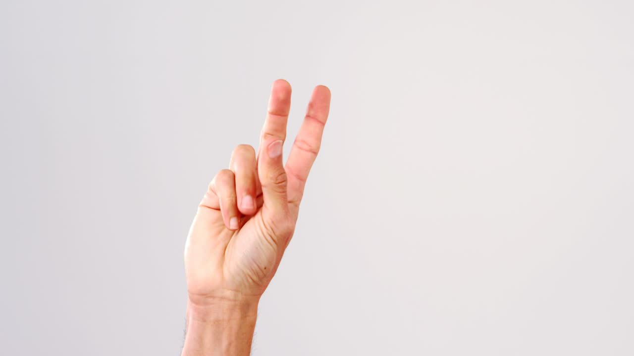 손으로 숫자를 세는 것