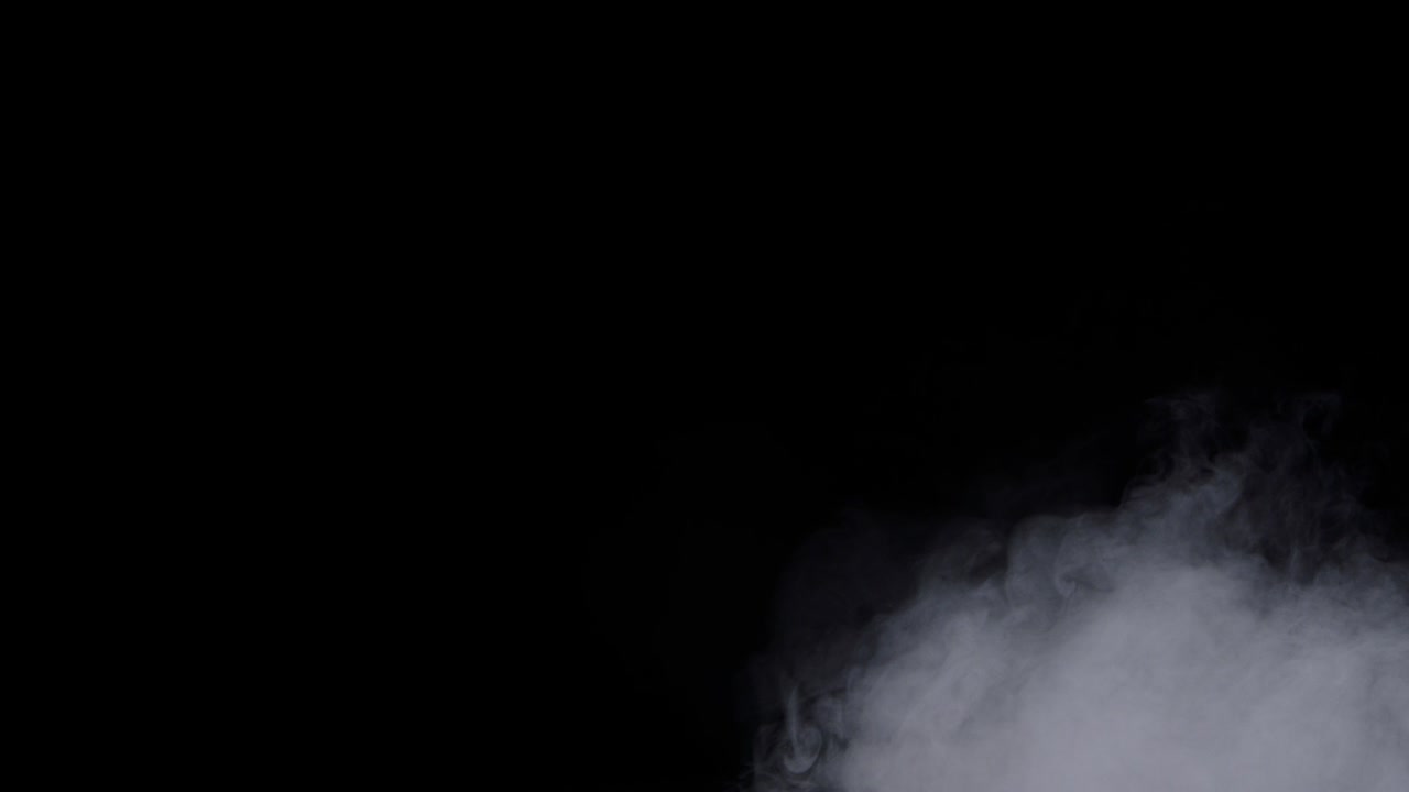 현실적인 건조 얼음 연기 구름 안개