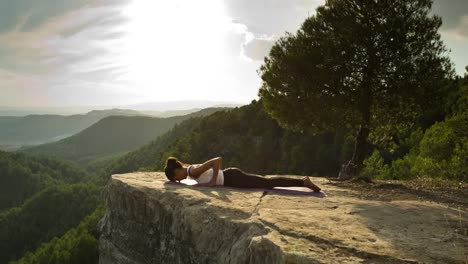 Woman Doing Yoga Outside 17