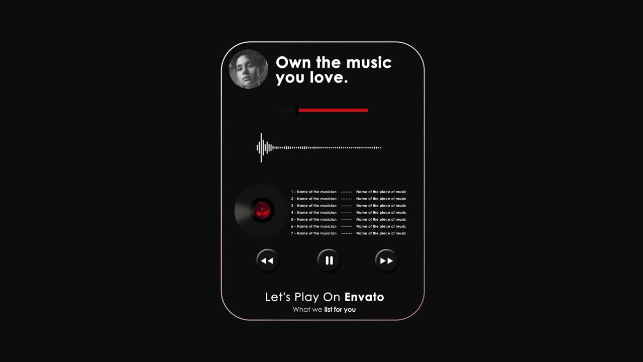 Music Player App Interface