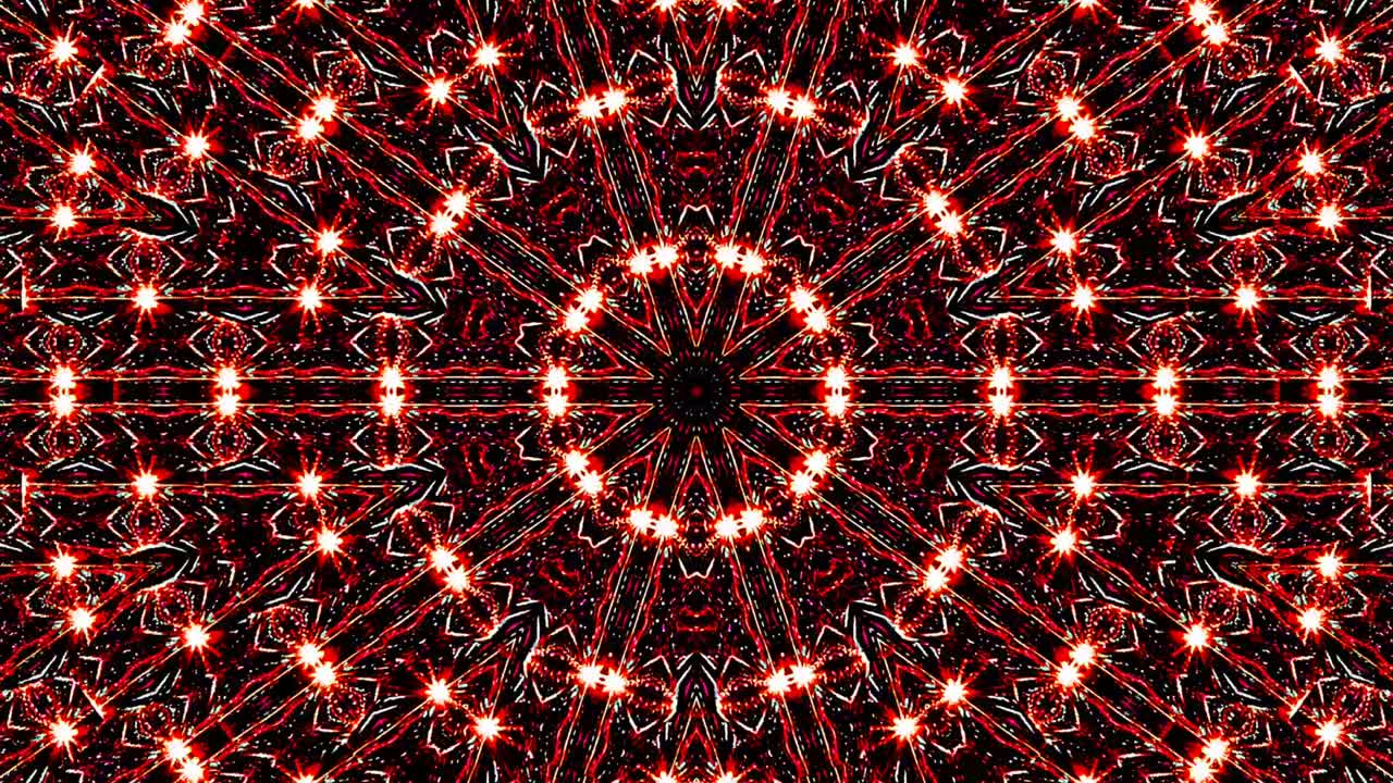 Beautiful abstract kaleidoscope that shines, a radiant light that regulates the subtle movements