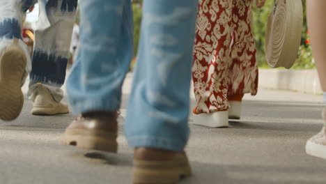 friends in a music festival outdoors