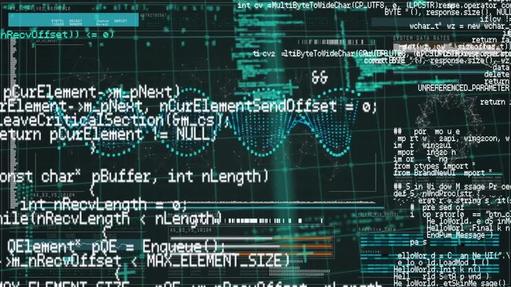 Animation of dna strand over data processing