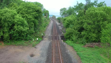 riverfront railroad tracks