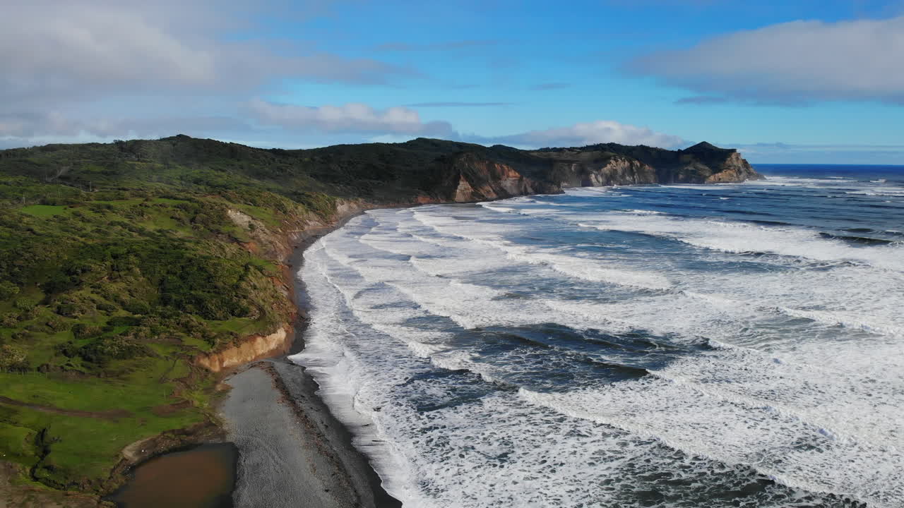 Aerial View of a Scenic Coastline