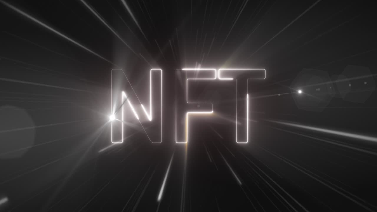 Testo NFT luminoso
