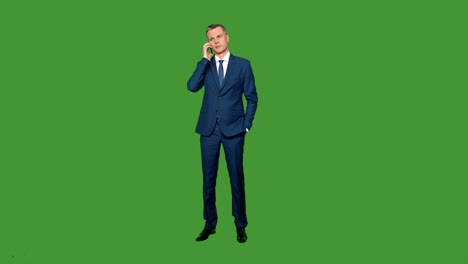 young man answering phone call