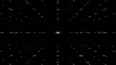 the idea of working with information. data from numbers form lines in space. mathematical analysis and number series. a dark diagram of the view. combed cg.