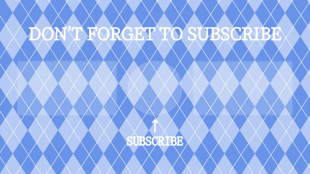 argyle 패턴 엔드 카드 엔딩 스크린 모션 그래픽