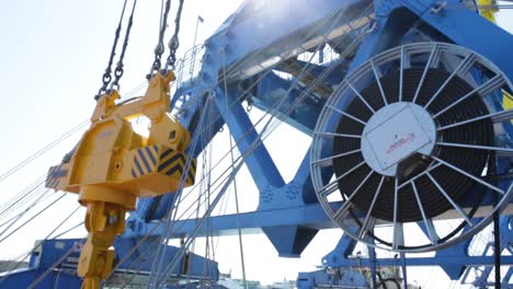 port crane close-up