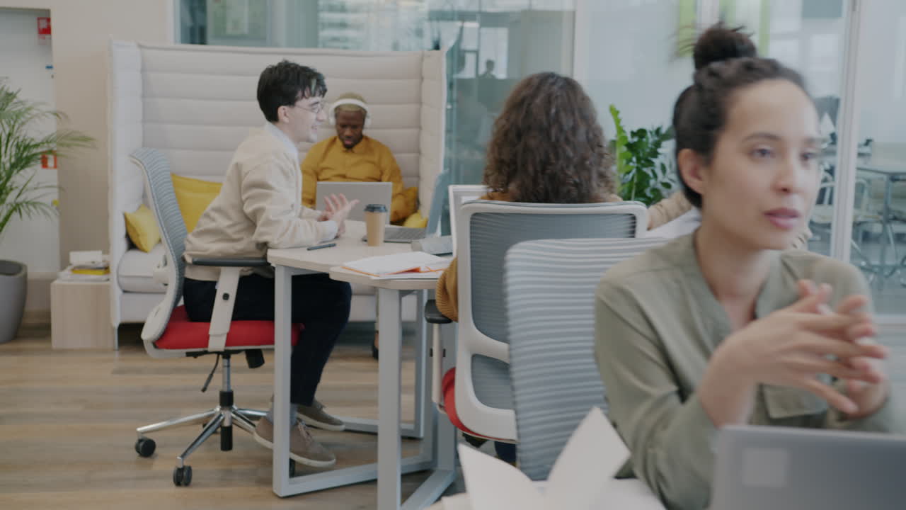 Diverse Team in Modern Office Setting