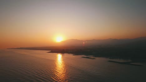 aerial video shots from a beach in nueva andalucía spain in 4k