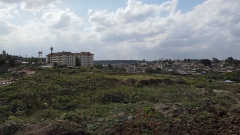 an aerial view of kibera slums in nairobi