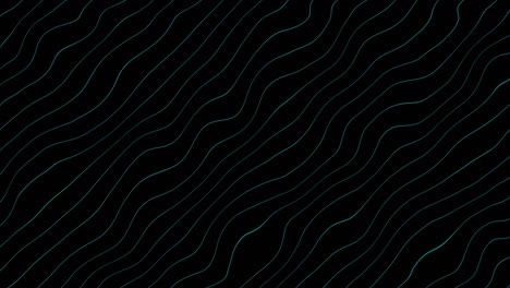 líneas de onda abstractas, líneas de partículas turbulencia, red de conexión de partículas, patrón de onda, curva de glitch de prisma de patrón, color cian