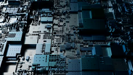 4k futuristic abstract cpu tech background.