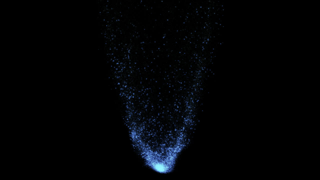 추상적인 파란 입자 효과