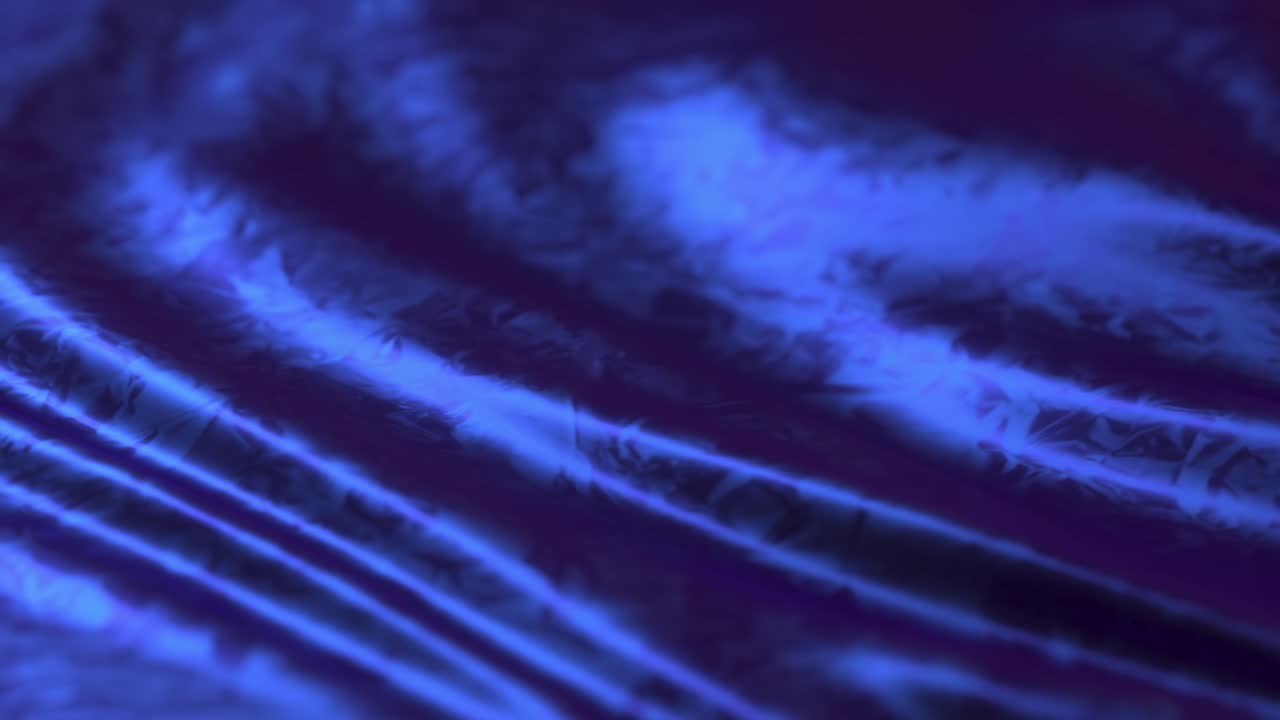 primer plano de una tela azul drapeada