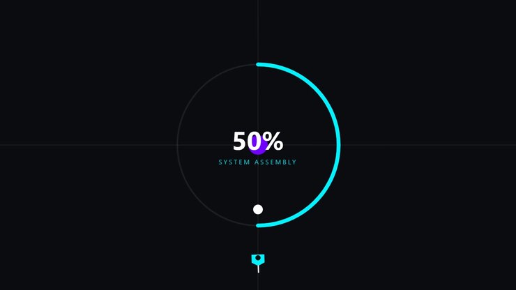 Digital System Assembly Loading Progress Bar Animation