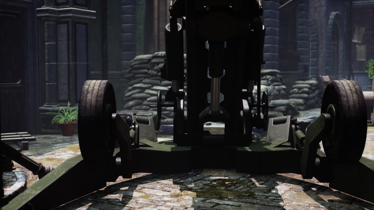 도시에서 대포 총