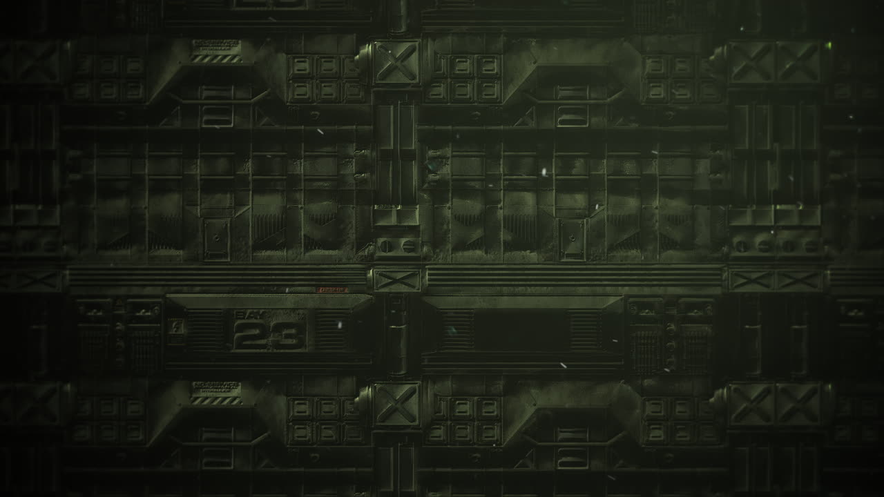 粒子と暗い鋼の背景を持つ映画のテーマ