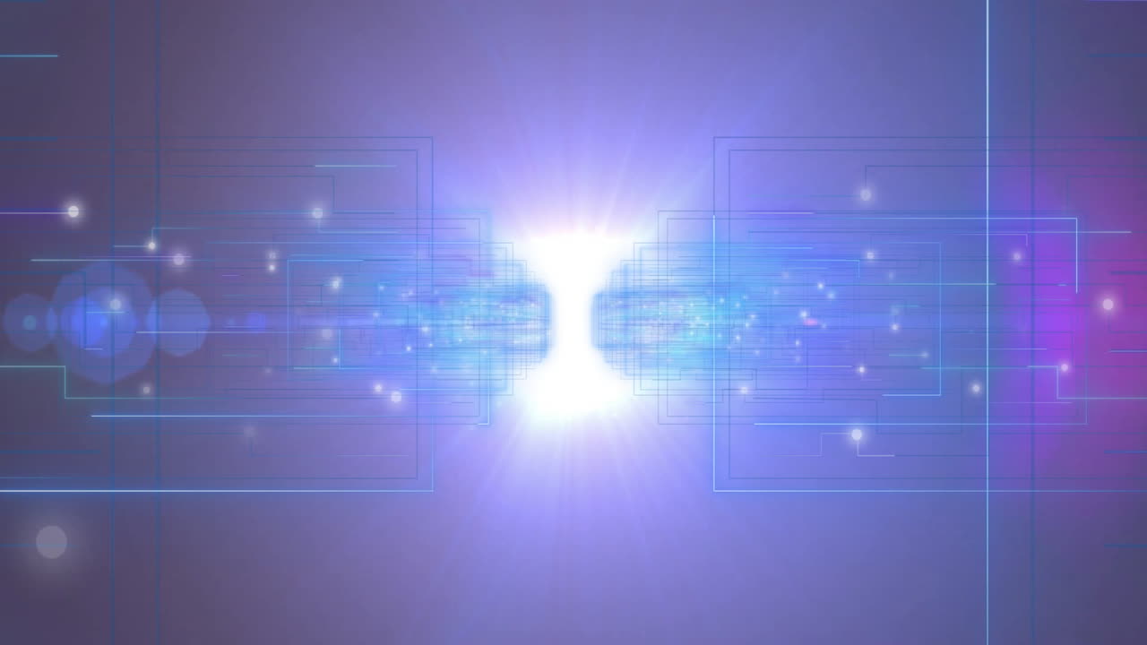 In school, child watching animation on tablet, learning about digital networks