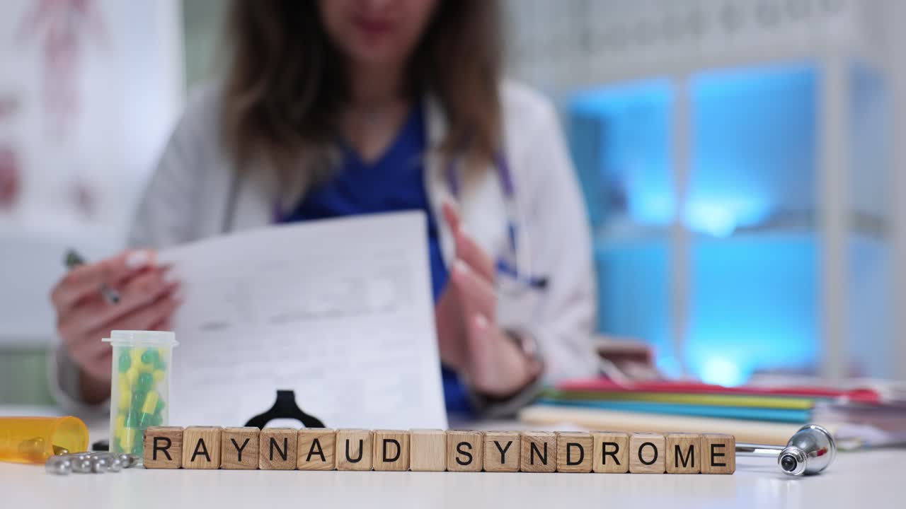 Medico che si occupa della diagnosi della sindrome di Raynaud in clinica
