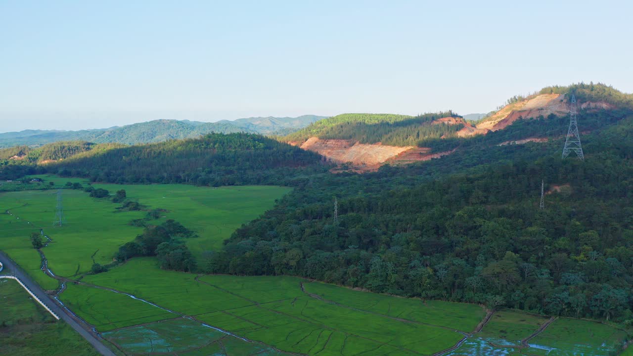 도미니카 공화국 보나오 근처의 시골 풍경