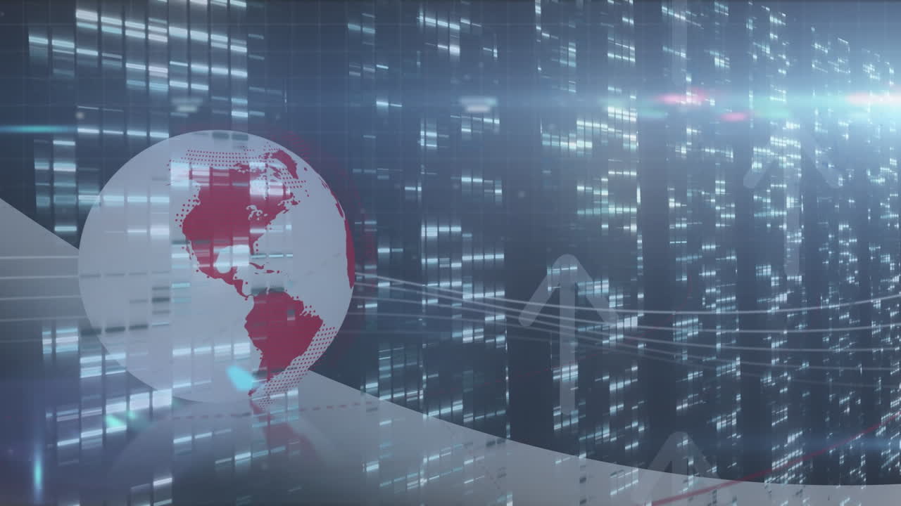 해군 배경에 대한 데이터 처리를 통해 지구의 애니메이션