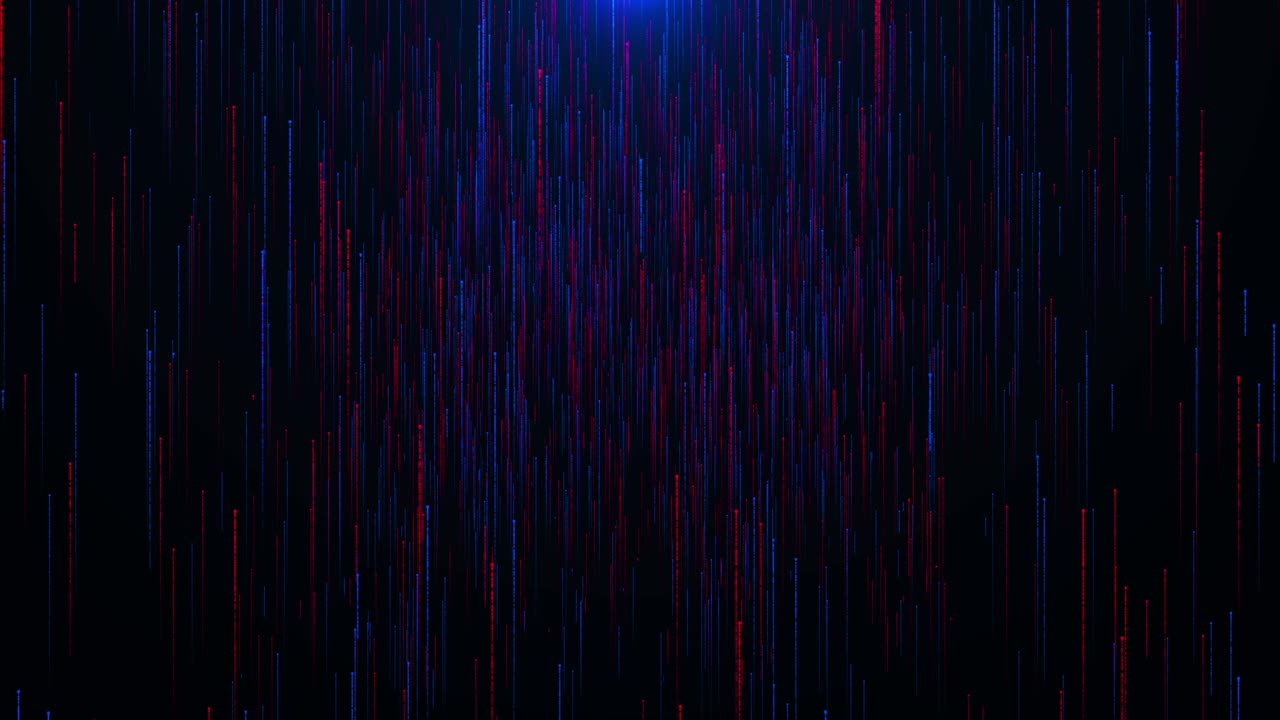 Big data futuristic hi tech technology digital code rain in a matrix inspired futuristic style