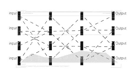 Diagrama-De-Red-Con-Entradas-Y-Salidas-Sobre-Animación-De-Procesamiento-De-Datos