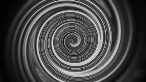 hypnotic fast rotating black and white spiral