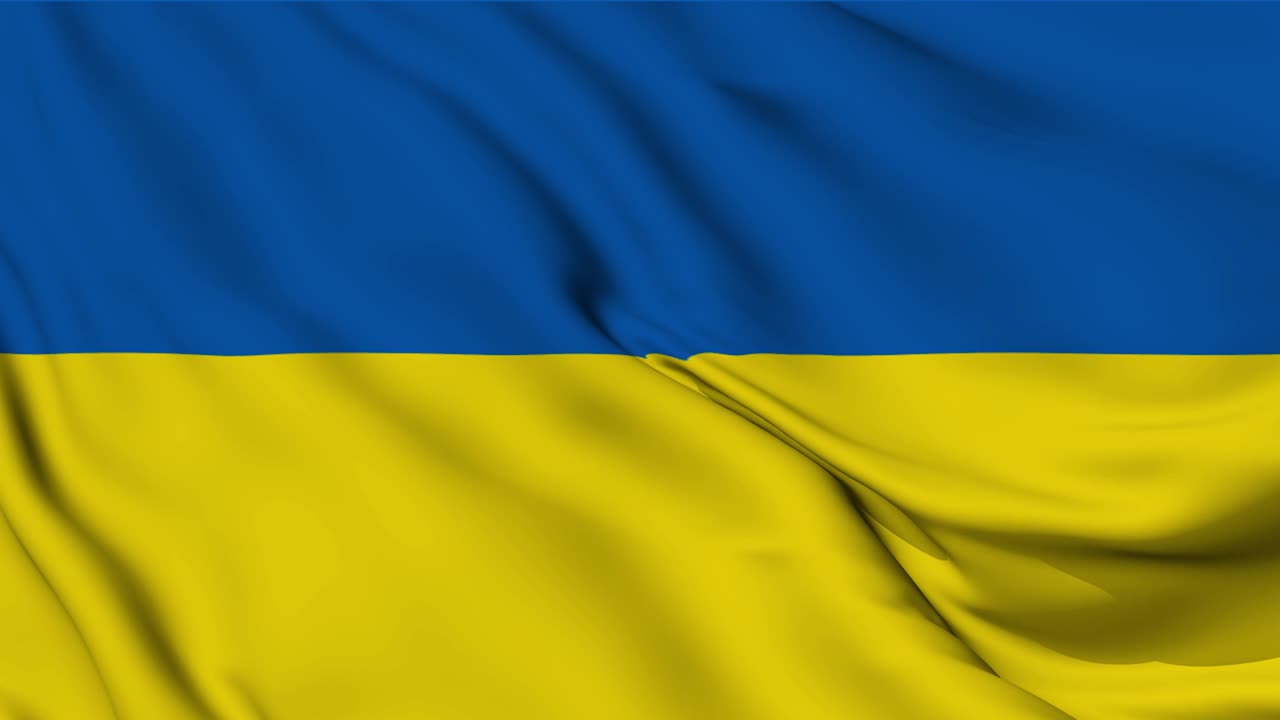 우크라이나의 발을 흔드는 루프 애니메이션.