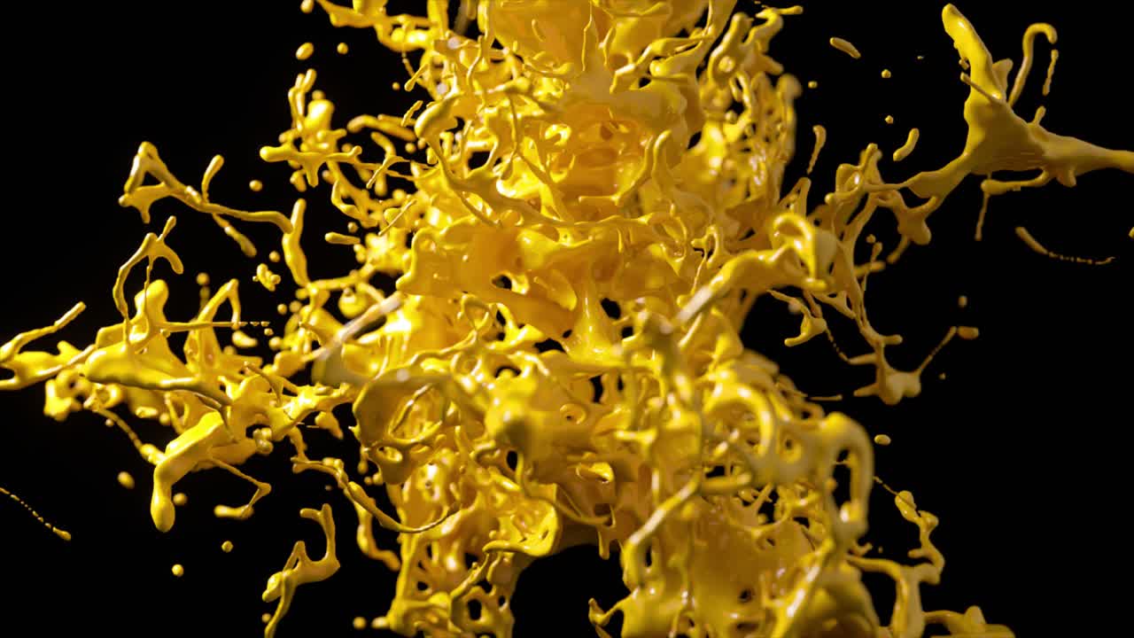 Yellow Paint Splash